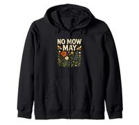 No Mow May Bee Friendly Wildflower Gardening Eco Felpa con Cappuccio