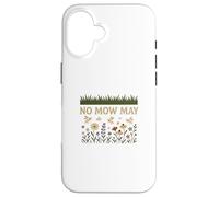 No Mow May Grass To Wildflower Pollinator Awareness Custodia per iPhone 16