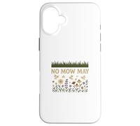 No Mow May Grass To Wildflower Pollinator Awareness Custodia per iPhone 16 Plus