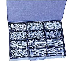 No Name 810777 - Assortimento di viti a esagono incassato, 400 pezzi