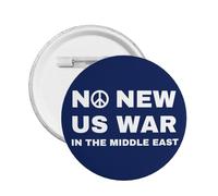 No New Us War In The Middle East spilla antiguerra 1 pezzo spilla rotonda distintivo