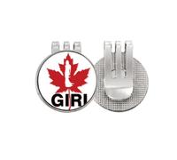 no/no Acero Ritratto Ragazza Art Deco Moda Golf Ball Marker Cappello Cap Clip Smalto Magnetico