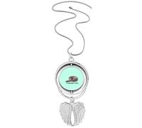 no/no African Ass Oddhoof Art Deco Fashion Pendant Angel Wings Rotante Collana Gioielli, Medio