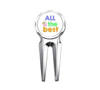 no/no All The Best Hot Heart Text Lithe Golf Divot Tool Golf Ball Marker Strumento di Riparazione