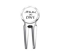 no/no All You Need Is Love Sun Citazione Golf Divot Tool Golf Marker Strumento di riparazione