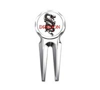 no/no Animal Dragon Myth East West Golf Divot Tool Golf Marker Strumento di riparazione