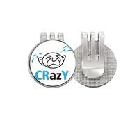 no/no Bambini piangere art deco moda Golf Ball Marker cappello Cap Clip smalto magnetico