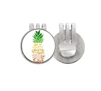 no/no Be a PineFruit Stand Tall Citazione Golf Ball Marker Cappello Cap Clip Smalto Magnetico