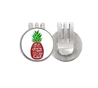 no/no Be a PineFruit Stand Tall Quote Chritsmas Golf Ball Marker Hat Cap Clip Smalto Magnetico