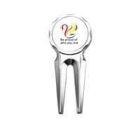 no/no Be Proud Of Who You Are Art Deco Fashion Golf Divot Tool Golf Marker Strumento di riparazione