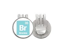 no/no Br BR Checal Element Science Golf Ball Marker Cappello Cap Clip Smalto Magnetico