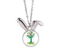 no/no Brasile Ancestrale Faly Flag Roots Coniglio Collana Pendente Bunny Animale Gioielli Regalo