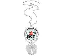 no/no Breve migliore mamma mamma madre ciondolo angelo ali rotante collana gioielli, Medio