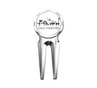 no/no bs walk friends art deco moda Golf Divot Tool Golf Ball Marker Strumento di riparazione