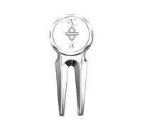 no/no Bussola Line End Art Deco Fashion Golf Divot Tool Golf Marker Strumento di riparazione
