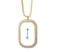 no/no Calm Just Beautiful Lucky Stars - Collana con ciondolo a forma di stella, con cristalli, colore: oro