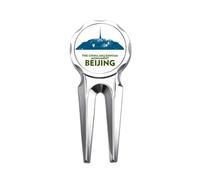 no/no Century Tourism Forum Pechino Cina Golf Divot Tool Golf Marker Strumento di riparazione