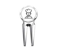 no/no Chef Stick Disegno Breve Conciso Divertente Golf Divot Strumento Strumento di Riparazione Marcatore Della Palla Da Golf