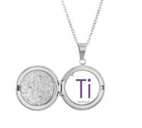 no/no Chestry Elements - Collana con medaglione in metallo con decorazione a forma di tavola d'epoca, ideale come regalo di compleanno