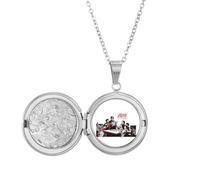 no/no Cina Red Education Propaganda Professor Locket Collana Tenere Immagine Gioielli Regalo di Compleanno