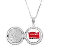 no/no Cina Red Education Propaganda Seguire Locket Collana Tenere Immagine Gioielli Regalo di Compleanno