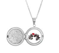 no/no Cina Red Education Propaganda Spiegare Locket Collana Tenere Immagine Gioielli Regalo di Compleanno