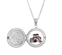 no/no Cina Red Education Propaganda Studio Locket Collana Tenere Immagine Gioielli Regalo di Compleanno