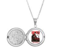 no/no Cina Rosso Propaganda Propaganda Machinery Locket Collana Tenere Immagine Gioielli Regalo di Compleanno