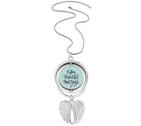 no/no Collana con ciondolo a forma di ali d'angelo con scritta "Thank You Special Year", Medio