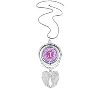 no/no Collana con ciondolo a forma di ali d'angelo, stile Art Deco, con numero intorno a, Medio