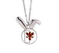 no/no Collana con ciondolo a forma di coniglietto con abilità crudele e crudele, idea regalo