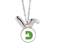 no/no Collana con ciondolo a forma di coniglietto con cervo e bugie, idea regalo