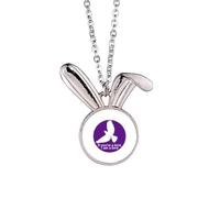 no/no Collana con ciondolo a forma di coniglietto con parole classiche e film romantico, idea regalo
