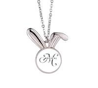 no/no Collana con ciondolo a forma di coniglietto con scritta in inglese "Mother Magical Conigli