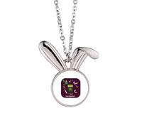 no/no Collana con ciondolo a forma di coniglietto con scritta "More Than A Cigarette Coniglio",