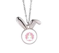 no/no Collana con ciondolo a forma di coniglietto con scritta "Spirituality Awakening Sublimation Devotion", idea regalo
