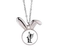 no/no Collana con ciondolo a forma di coniglietto e medicina musicale, idea regalo