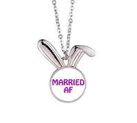 no/no Collana con ciondolo a forma di coniglietto emotivo, ideale come regalo