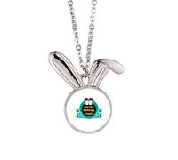 no/no Collana con ciondolo a forma di coniglietto in stile Art Déco, ideale come regalo