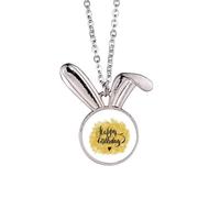 no/no Collana con ciondolo a forma di coniglietto inglese, ideale come regalo di compleanno