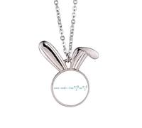 no/no Collana con ciondolo a forma di coniglio con formula matematica che esprime il coseno