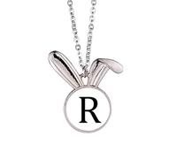 no/no Collana con ciondolo a forma di coniglio con simbolo della valuta sudafricana Rand ZAR, idea regalo