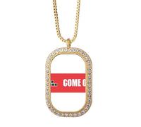 no/no Collana con ciondolo a forma di lettera d'invito con scritta in lingua inglese "Direction"