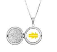 no/no Collana con ciondolo a forma di simbolo culturale, con ciondolo a forma di paesaggio urbano, ideale come regalo di compleanno