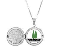no/no Collana con medaglione a forma di albero per proteggere l'ambiente e come regalo di compleanno