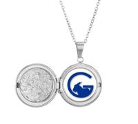 no/no Collana con medaglione a forma di capra, stile art déco, ideale come regalo di compleanno