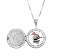 no/no Collana con medaglione a forma di cavaliere animazione, ideale come regalo di compleanno