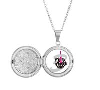 no/no Collana con medaglione a forma di dito B, ideale come regalo di compleanno