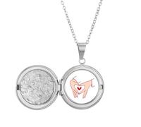 no/no Collana con medaglione a forma di mano di compassione, per affetto, fraternità, compassione, regalo, regalo di compleanno