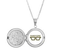 no/no Collana con medaglione a forma di occhiale, ideale come regalo di compleanno